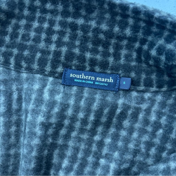 Southern Marsh Men's Small Fleece Pullover 1/4 Zip Quarter Jacket - Picture 5 of 8